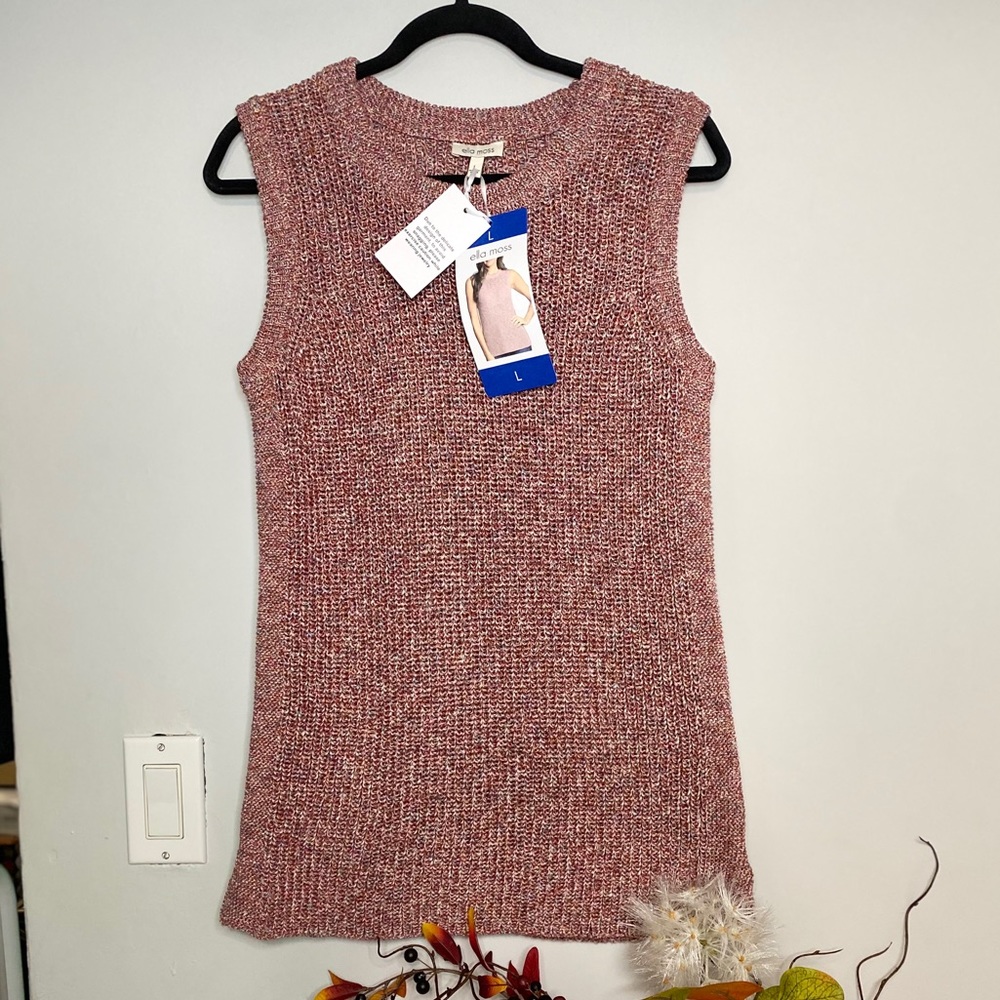 Ella Moss Ladies' Sweater Tank Sleeveless Knit